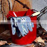 Metal Ice Bucket With Handle,galvanized Metal Beer Bucket With Wooden Handle,ice Bucket With Wooden Handle thumbnail-3