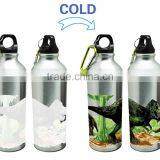 500ml Promotional Aluminum Drinking Cold Color Changing Water Bottle thumbnail-3