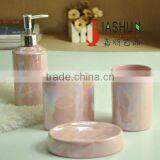 Pink Bathroom Appliances Ceramic Bathroom Set thumbnail-1