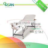 White Leather Aluminum Legs Folding Tables thumbnail-1
