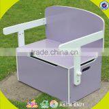 Wholesale Baby Wooden Storage Box Chair Cheap Kids Wooden Storage Box Chair Popular Children Wooden Storage Box W08G017A thumbnail-5