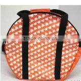 Cutsomeized Size Logo Eco -friendly Orange Round Travel Duffle Bag for Women thumbnail-3