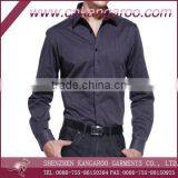 Wrinkle Free Mercerised Cotton Mens Long Sleeves Dress Shirt thumbnail-1