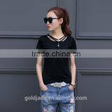New Casual Women Blank T Shirt Customized New Fashion Design Girls t Shirt thumbnail-3