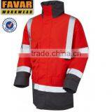 High Visibility Jacket Waterproof Hooded Parka thumbnail-1
