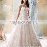 Sexy Strapless Lace Unique Bridal Gowns thumbnail-1