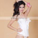 Factory Supply Women White Padded Bridal Corset Bustier thumbnail-1