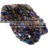 CX-D-124 Home Decora Wholesale Patchwork Colorful Fox Fur Throw Blanket thumbnail-5