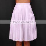MGOO New Arrival 2015 Custom Made Chiffon Pink Pleated Skirts Summer A Line Fancy Long Skirts 15145B333 thumbnail-3