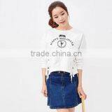 Female Chest Printed Letters With Decorative Fleece thumbnail-1