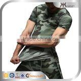 Exercise Equipment Fitness Apparel Men OEM Clothing Sublimation Camouflage Fabric T-shirt Men's Clothing thumbnail-4