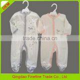 In-stock Baby Girl One Piece Rompers Cotton Knitted Snap Front Footies China thumbnail-1