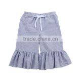 2017 Wholesale Children's Boutique Clothing Cotton Baby Girls Ruffle Shorts thumbnail-4
