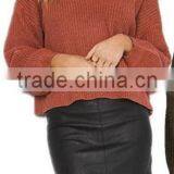 EY0853S 2016 Women Autumn Winter Long Sleeve Knitted Halter Pullover Sweater thumbnail-1