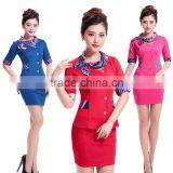 2016 Juqian Fashion Design Custom Colours Airline Stewardess Uniform thumbnail-1