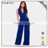 2017 New Style Sexy Jumpsuit Lady Long Romper Backless Halter White Romper Jumpsuits thumbnail-2