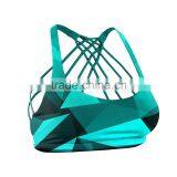 Color Blended Modern Triangular Sports Fitness Bra thumbnail-1