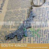 New Japan Niigata Map Zinc Alloy Keychain thumbnail-3