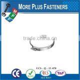 Made in Taiwan Stainless Steel German Type Hose Clamp Small Hose Clamps Bridge thumbnail-2