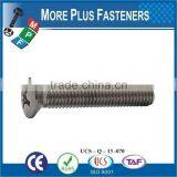 Made in Taiwan Stainless Steel Cross Raised Countersunk Head Machine Screw DIN 966 Carbon Steel thumbnail-3