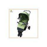 Sit Or Lie Baby Buggy Strollers Adjustable , Three Wheels Baby Jogging Stroller