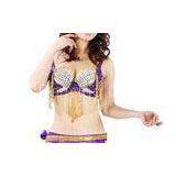 Diamond Encrusted Fiber Belly Dancing Tops For Competition Customized Size thumbnail-1