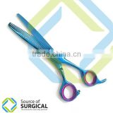 Hair scissor Multi color coated barber thinning scissor/hairdressing scissor