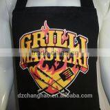 BBQ APRON BLACK PRINTED APRON KITCHEN APRON thumbnail-2