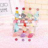 Baby Butterfly Bows Clips With Polka Dot And Stripe Toddler Hair Bows For Baby Hair Accessory thumbnail-1