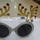 Christmas Antler Party Classic Glitter Festival Glasses thumbnail-1