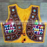 2015 hot sale fashion good quality mirror embroidered work Gujarati Rajasthani traditional handmade jacket Koti