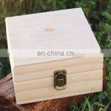 Wood Box Packaging Essential Oil Box - Holds 25 Bottles Size 5-15 ml thumbnail-1
