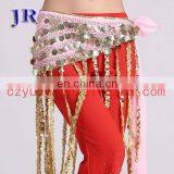 Turkish Style Shiny Beaded Belly Dance Hip Belt With Long Tassel Y-2027# thumbnail-2