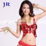 Shiny full sequins butterfly stage women sexy belly dance clothes top wear S-3009#