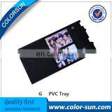 inkjet pvc card tray for canon G printers pvc extra large plastic tray for Canon G printer id card tray