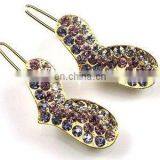 2013 Newest Fashion Alloy Heart Rhinestone Hair Clip thumbnail-1