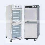 Electric Glass Door Heating Circulation Diner Heating Cabinet Thermos Food Warmer Cart Catering Warmer