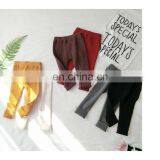 Newest Design Soft Fabric Baby Girl Trousers Rib Cotton Fashion Legging thumbnail-3
