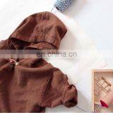 A0215# Spring Girls' Jacket Hooded Boys Kids Coats Childrenswear Wholesale thumbnail-3