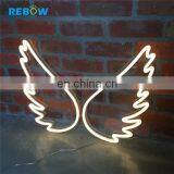 Drop Shipping No MOQ Rebow Promotion Price Custom LED Butterfly Angle Wing Neon Sign thumbnail-7
