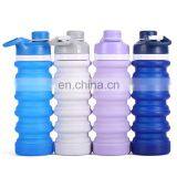 Botellas De Agua Plegables De Silicona Flexible Collapsible Folding Silicone Water Bottle