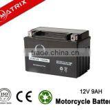 12v 9ah YTX9-BS maintenance dry charge free motor battery