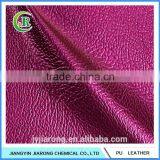 Embossed Pattern Metallic PU Leather Material for Sell thumbnail-1