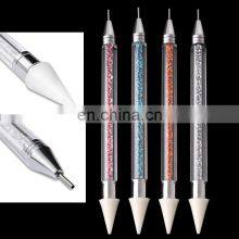 Wholesale Nail Art Dual-ended Dotting Pencil Wax Head Pick Up Rhinestone Picker Nail Art Pen thumbnail-2