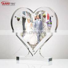 Heart Shaped Magnetic Acrylic Wedding Photo Frame thumbnail-2