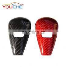 Carbon fiber gear shift knob cover trims for BMW 3 series G20 G28 325li 2020 car sticker 2020