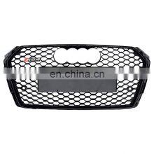 A4 B9 Honeycomb Grill Audi A4L B9 With Camera Holes pp and ABS 2016 2017 2018 2019 thumbnail-1