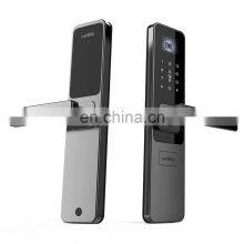 6063GB Aluminum Smart Door Lock With Barcode Scanner, Digital Password Touch Screen Door Lock, IC Card Door Locks