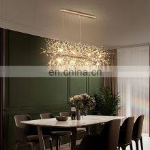 Modern LED Crystal Chandelier Light Pendant Hanging Lamp Dandelion Chandelier Lighting For Living Dining Room thumbnail-2