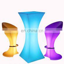 Garden Lights Led Outdoor Chair Set Glow Bar Rechargeable Led Furniture Bar Table Led Light up Tables Entertainment Furniture